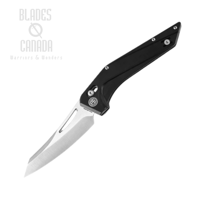 Petrified Fish Frigate Crossbar Lock Folding Knife, CPM S35VN Stonewash, Aluminum Black, PFP15BDAS (image for) Petrified Fish Frigate Crossbar Lock Folding Knife, CPM S35VN Stonewash, Aluminum Black, PFP15BDAS