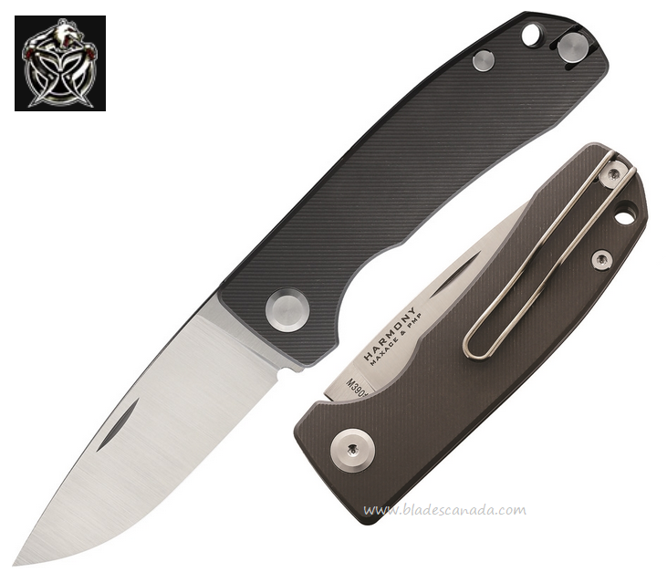 PMP Harmony Slipjoint Folding Knife, M390, Titanium Grey, PMP006