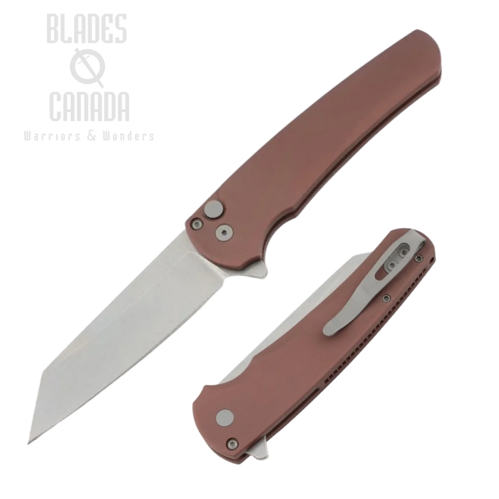 Pro-Tech Malibu Flipper Button Lock Folding Knife, MagnaCut Stonewash, Aluminum FDE, 5401-FDE (image for) Pro-Tech Malibu Flipper Button Lock Folding Knife, MagnaCut Stonewash, Aluminum FDE, 5401-FDE