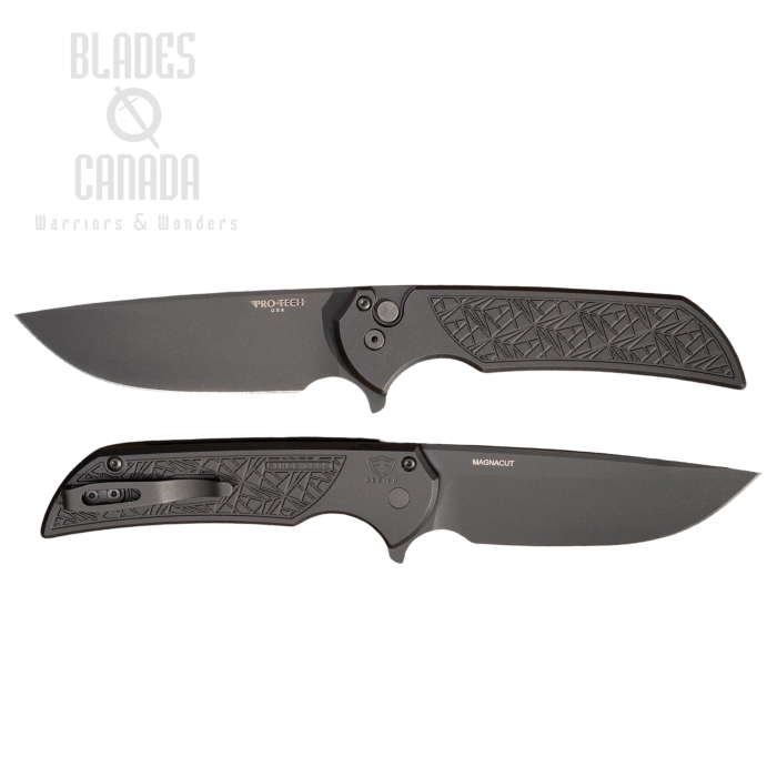 Pro-Tech Mordax Flipper Button Lock Knife, MagnaCut Black, Aluminum Nexus Black, MX106-NEXUS Pro-Tech Mordax Flipper Button Lock Knife, MagnaCut Black, Aluminum Nexus Black, MX106-NEXUS