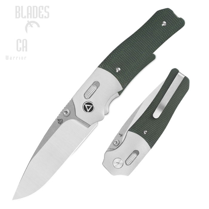 QSP Vault Glyde Lock Folding Knife, 14C28N SW/Satin, Micarta Black, QS157-B1