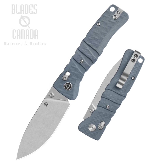 QSP Ripley Glyde Lock Folding Knife, 14C28N Stonewash, G10 Gray, QS160-B1