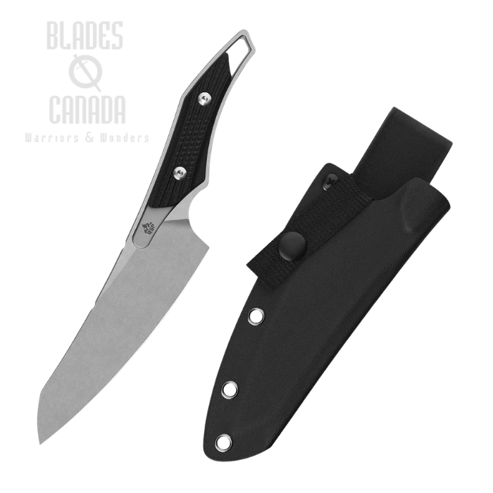 QSP T-Cook Fixed Blade Knife, Nitro-V Stonewash, G10 Black, Kydex Sheath, QS172-A1 (image for) QSP T-Cook Fixed Blade Knife, Nitro-V Stonewash, G10 Black, Kydex Sheath, QS172-A1