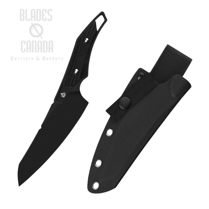 QSP T-Cook Fixed Blade Knife, Nitro-V Black, G10 Black, Kydex Sheath, QS172-A2 (image for) QSP T-Cook Fixed Blade Knife, Nitro-V Black, G10 Black, Kydex Sheath, QS172-A2