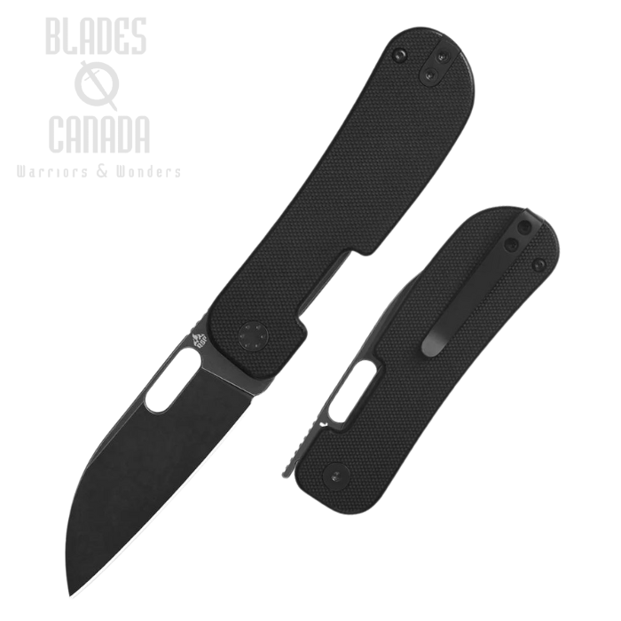 QSP Variant PE Folding Knife, 14C28N Black, G10 Black, QS154-A