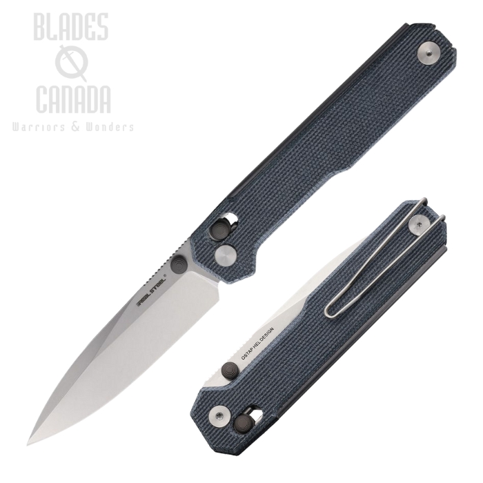 Real Steel Perix Crossbar Lock Folding Knife, Nitro-V SW, Micarta Denim, RS7121DM