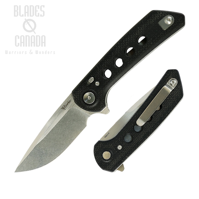 Reate PL-XF Flipper Folding Knife, Nitro-V SW, G10 Black, REAPLXF11