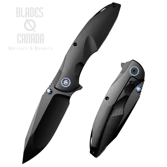 Remette RT-Cool Whale Flipper Folding Knife, M390 Black, Titanium Black, RTCL-T4 (image for) Remette RT-Cool Whale Flipper Folding Knife, M390 Black, Titanium Black, RTCL-T4