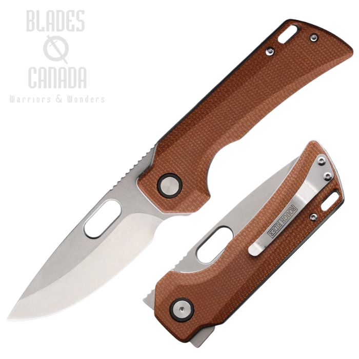 Rough Ryder Folding Knife, Stainless SW, Micarta Brown, RR2706 Rough Ryder Folding Knife, Stainless SW, Micarta Brown, RR2706