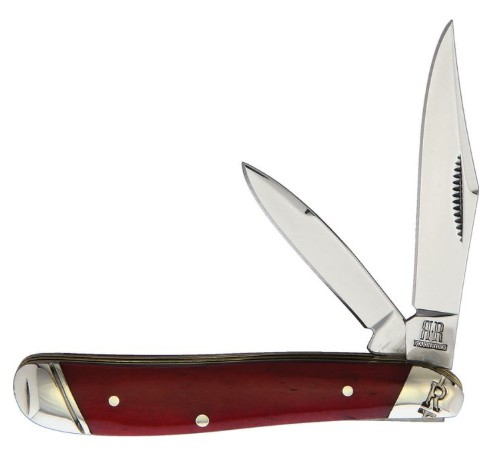 Rough Ryder Peanut Red Smooth Bone Folding Knife, Slipjoint, RR2226