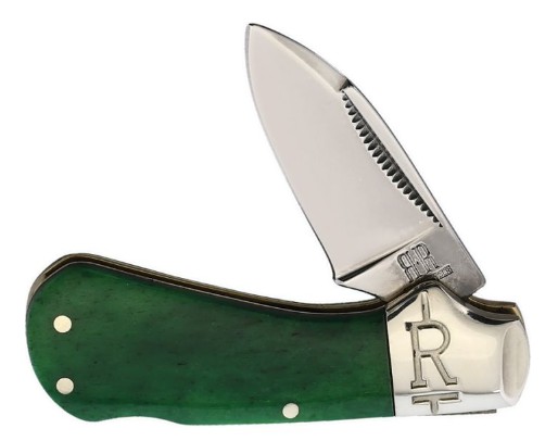 Rough Ryder Cub Lockback Folding Knife, Green Bone Handle, RR2231