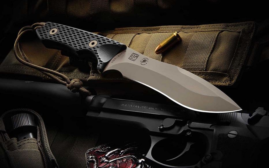 Spartan Blades Ronin Shinto Fixed Blade Knife, S45VN FDE, Tan Kydex Sheath