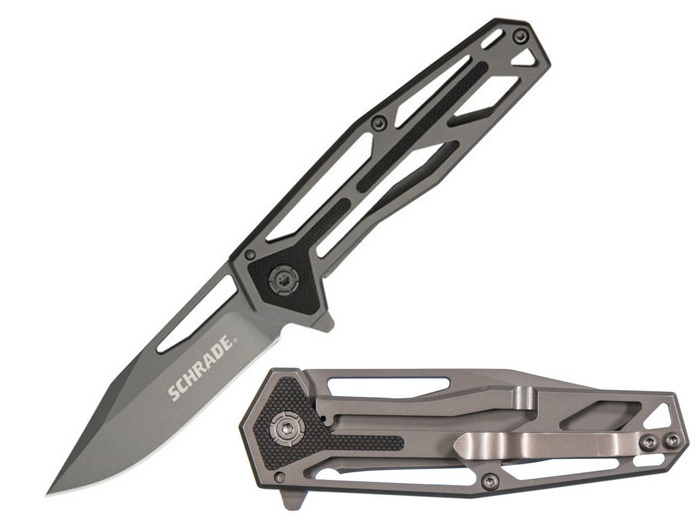 Schrade 702 Cage Ultra Glide Folding Knife (image for) Schrade 702 Cage Ultra Glide Folding Knife