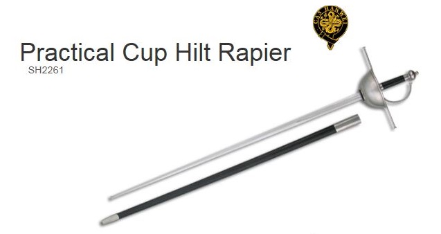 Hanwei Paul Chen Practical Cup Hilt Rapier SH2261