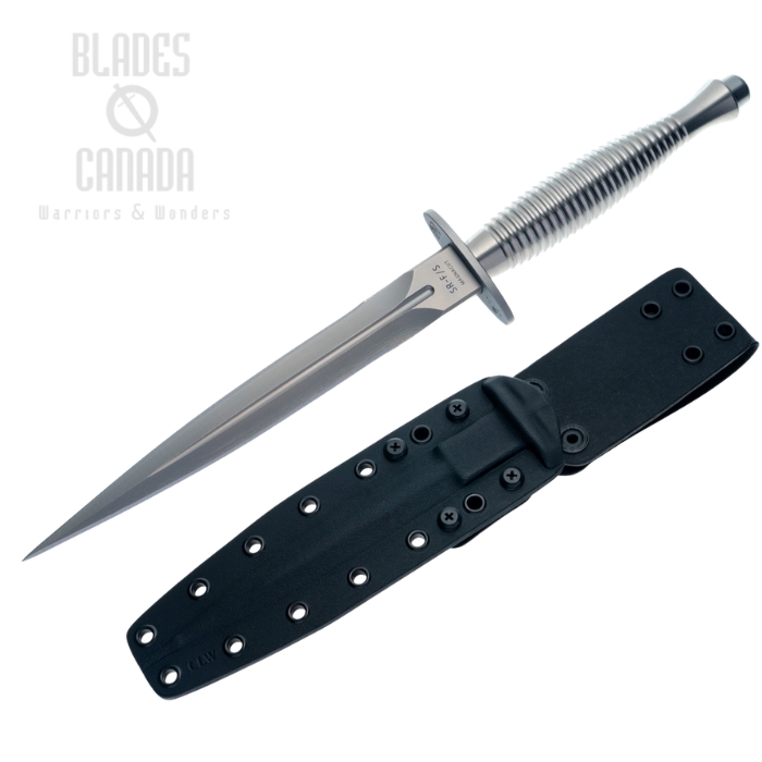 Spartan Blades Ronin F/S Dagger, CPM MagnaCut Stainless, Stainless Steel, Kydex Sheath, SB60SSSSKYBK (image for) Spartan Blades Ronin F/S Dagger, CPM MagnaCut Stainless, Stainless Steel, Kydex Sheath, SB60SSSSKYBK