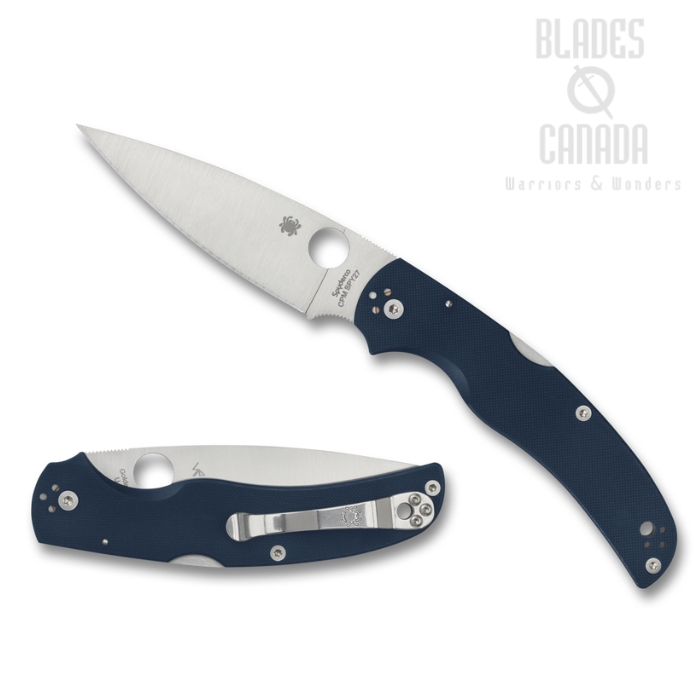 (Coming Soon) Spyderco Native Chief Folding knife, CPM SPY27, G10 Cobalt Blue, C244GPCBL