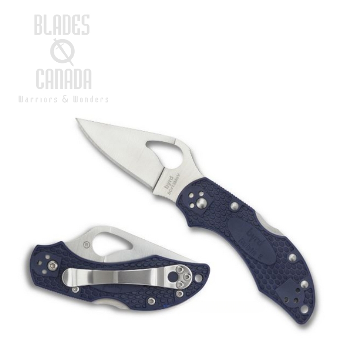 Byrd Robin 2 Folding Knife, FRN Blue, by Spyderco, BY10PBL2 (image for) Byrd Robin 2 Folding Knife, FRN Blue, by Spyderco, BY10PBL2