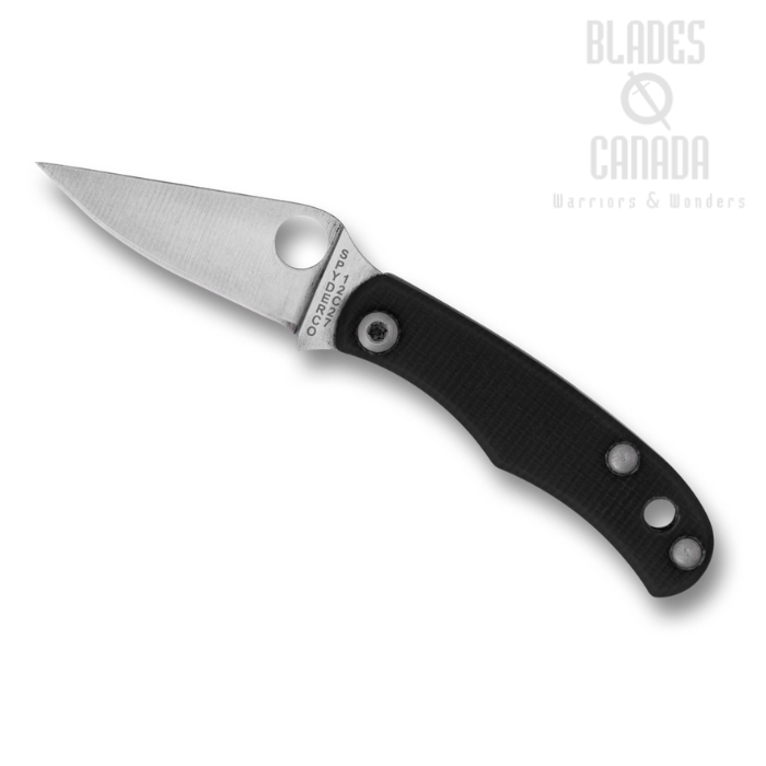 (Coming Soon) Spyderco Bug Slipjoint Folding Knife, 12C27 Satin, G10 Black, C133GBKP