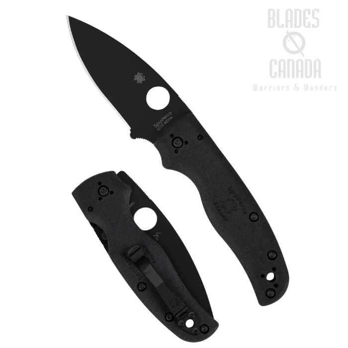 (Coming Soon) Spyderco Shaman Lightweight Compression Lock Folding Knife, CTS BD1N, FRN Black, C229PBBK (image for) (Coming Soon) Spyderco Shaman Lightweight Compression Lock Folding Knife, CTS BD1N, FRN Black, C229PBBK