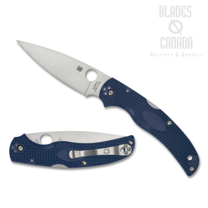 (Coming Soon) Spyderco Native Chief Lightweight Folding Knife, CPM 110V, FRN Dark Blue, C244PDBL