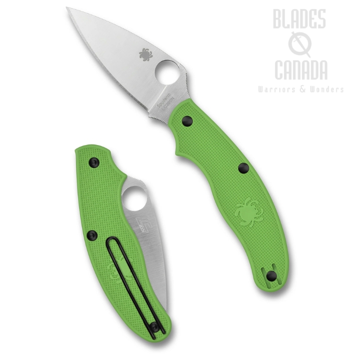Spyderco UK Penknife Salt SlipIt Lock Folding Knife, LC200N Satin, FRN Green, C94SGR (image for) Spyderco UK Penknife Salt SlipIt Lock Folding Knife, LC200N Satin, FRN Green, C94SGR