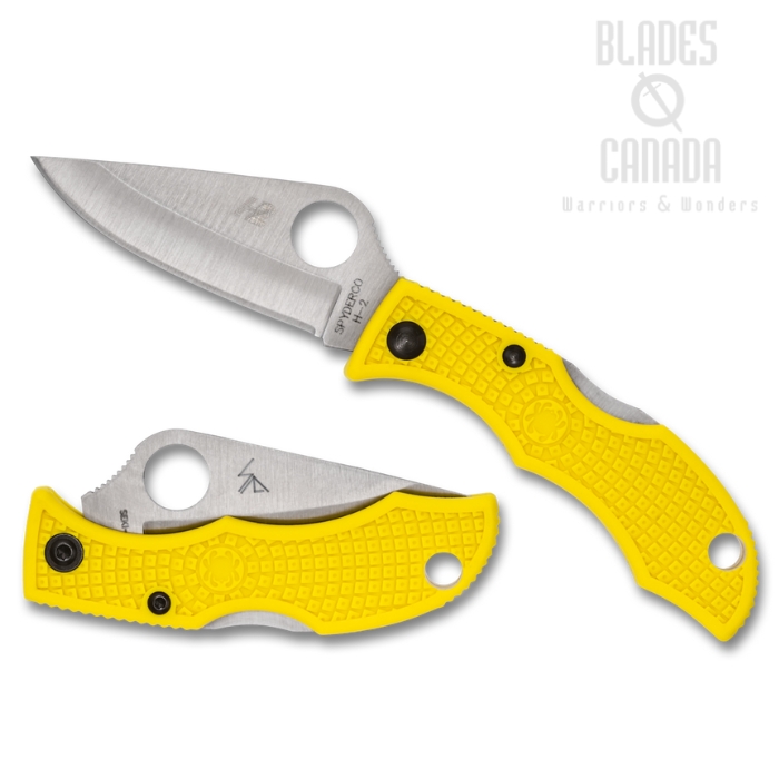 Spyderco Ladybug 3 Salt Folding Knife, H-2 Steel, FRN Yellow, LYLP3