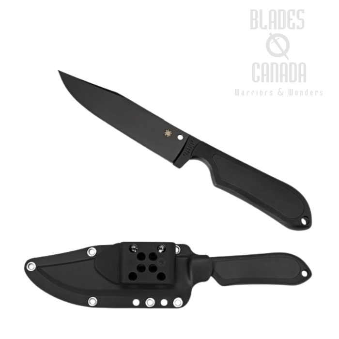 Spyderco Street Bowie Fixed Blade Knife, VG10, FRN Black, FB04PBB Spyderco Street Bowie Fixed Blade Knife, VG10, FRN Black, FB04PBB