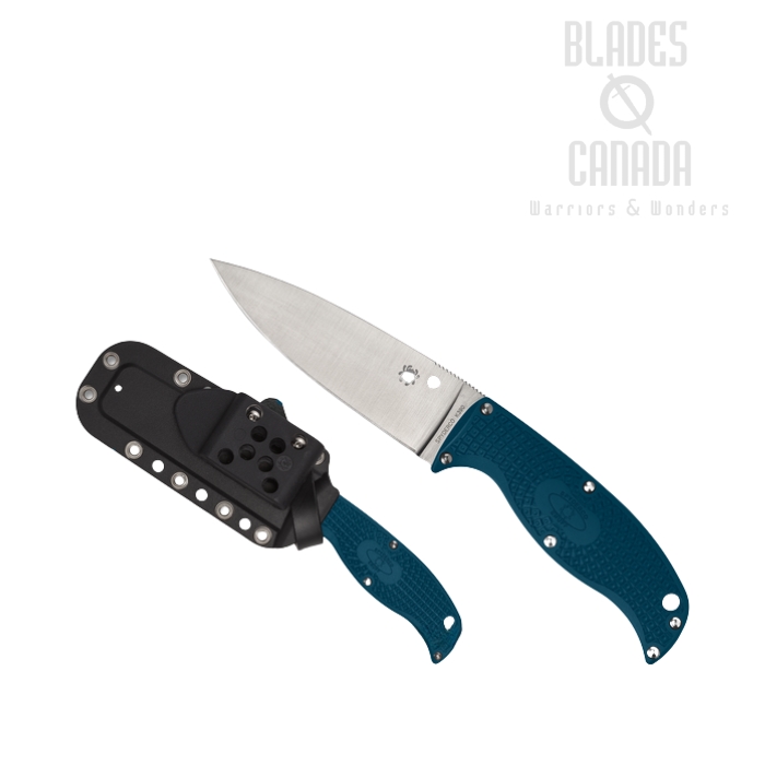 Spyderco Enuff 2 Fixed Blade Knife, K390, FRN Blue, FB31PBL2K390 Spyderco Enuff 2 Fixed Blade Knife, K390, FRN Blue, FB31PBL2K390