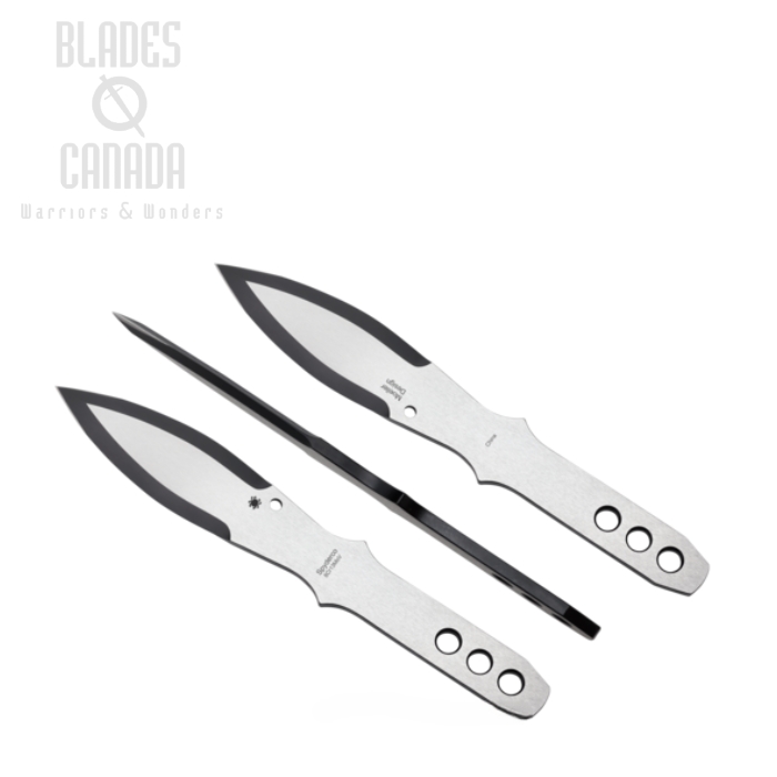 Spyderco Medium Triple Throwing Set, Leather Sheath, TK01MD Spyderco Medium Triple Throwing Set, Leather Sheath, TK01MD