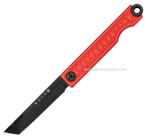 StatGear Pockey Samurai Slipjoint Folding Knife, 440C Two-Tone, Aluminum Red, SJ-RED