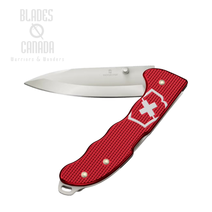 Victorinox Swiss Army Evoke Back Lock Folding Knife, Stainless Steel, Alox Red, 0.9411.D20 (image for) Victorinox Swiss Army Evoke Back Lock Folding Knife, Stainless Steel, Alox Red, 0.9411.D20