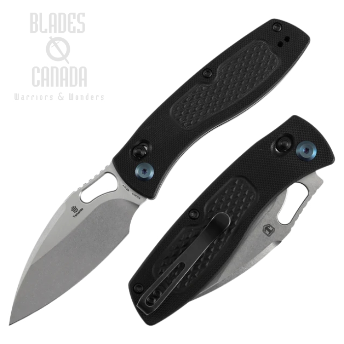 Tenable Heron Crossbar Lock Folding Knife, Nitro V Stonewash, G10 Black, B2124V4 (image for) Tenable Heron Crossbar Lock Folding Knife, Nitro V Stonewash, G10 Black, B2124V4