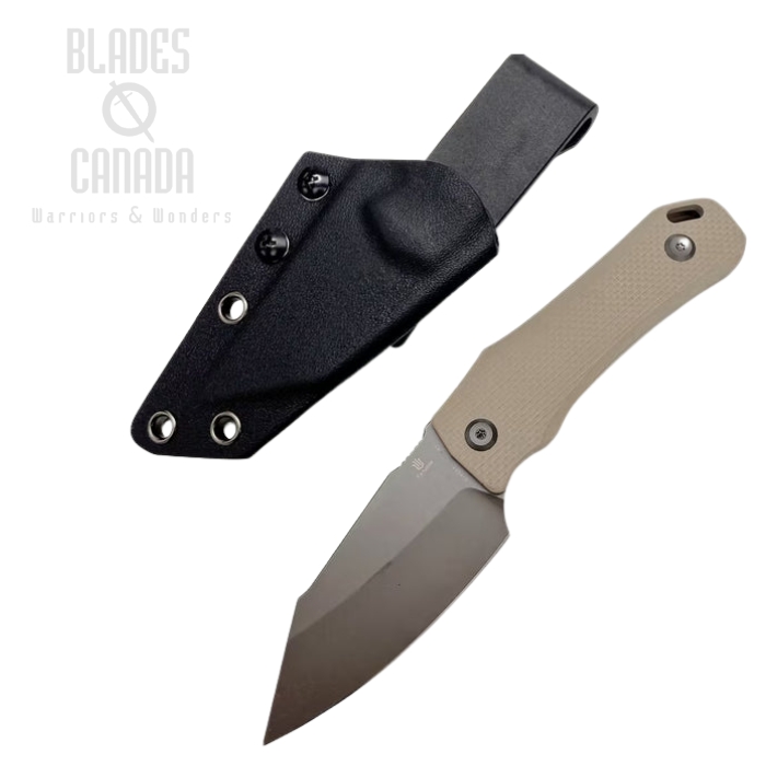Tenable Loki Fixed Blade Knife, D2 Gray, G10 Light Sand, Kydex Sheath, G1058A1 (image for) Tenable Loki Fixed Blade Knife, D2 Gray, G10 Light Sand, Kydex Sheath, G1058A1