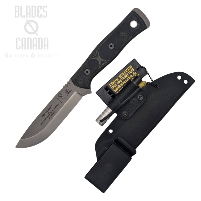 TOPS B.O.B. Hunter Fixed Blade Knife, 154CM, G10 Green/Black, BROS-154-GB (image for) TOPS B.O.B. Hunter Fixed Blade Knife, 154CM, G10 Green/Black, BROS-154-GB