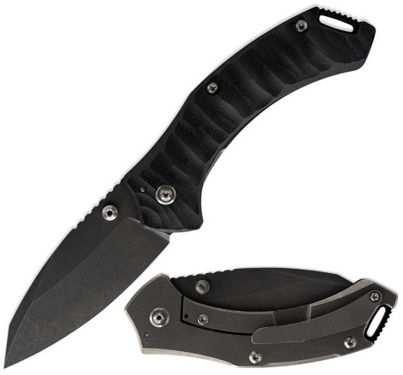 TOOR XT1 Charlie Framelock Folding Knife, CPM S35VN Black, G10/Titanium, 64200 (image for) TOOR XT1 Charlie Framelock Folding Knife, CPM S35VN Black, G10/Titanium, 64200