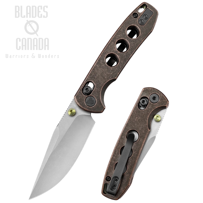 Trivisa Butterfly Crossbar Lock Folding Knife, 14C28N SW, Copper Handle, TVJM06CU14 (image for) Trivisa Butterfly Crossbar Lock Folding Knife, 14C28N SW, Copper Handle, TVJM06CU14