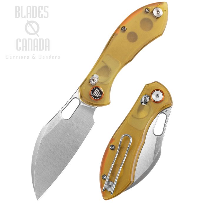Trivisa Batwing Crossbar Lock Folding Knife, 14C28N Sandblasted, PEI Handle, JM10S-YP-14 (image for) Trivisa Batwing Crossbar Lock Folding Knife, 14C28N Sandblasted, PEI Handle, JM10S-YP-14