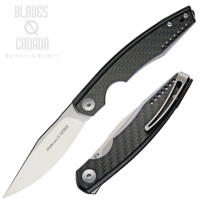 Viper Belone Flipper Folding Knife, M390 Satin, Titanium SW/Carbon Fiber, V5970TIFC