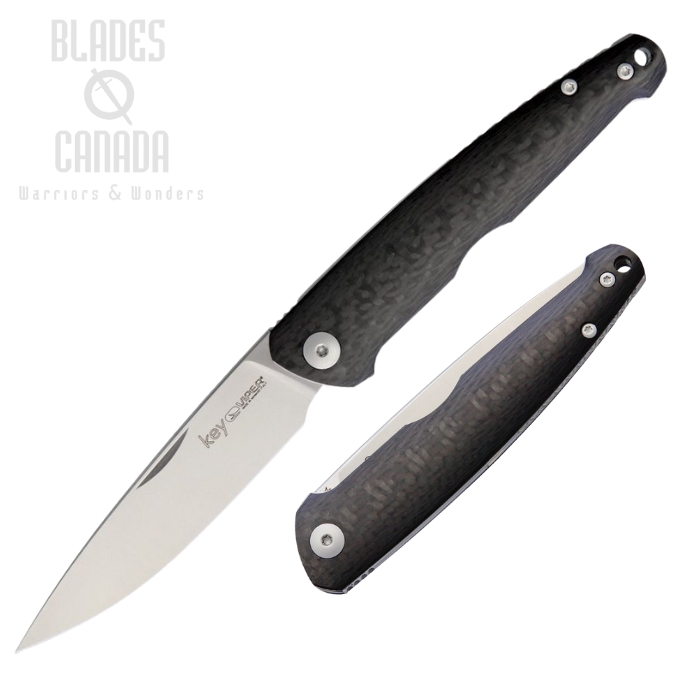 Viper Key Slipjoint Folding Knife, M390 Satin, Carbon Fiber, V5976FC