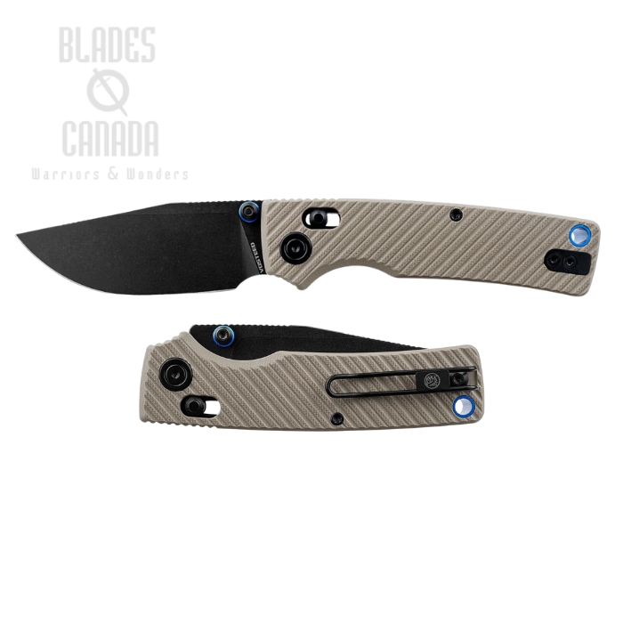 Vosteed Porcupine ModSwap Crossbar Lock Folding Knife, 154CM Black, G10 Sand, A3103 (image for) Vosteed Porcupine ModSwap Crossbar Lock Folding Knife, 154CM Black, G10 Sand, A3103