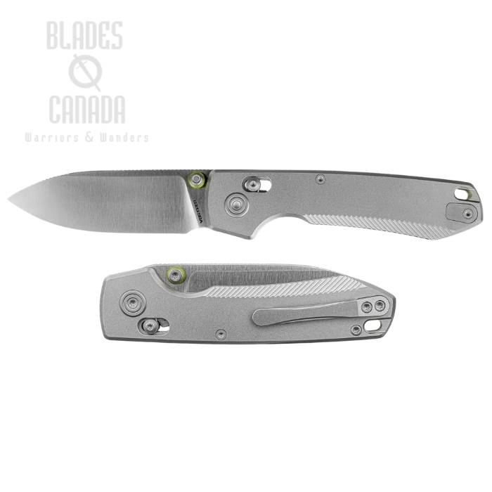 Vosteed Raccoon TiSlim Crossbar Lock Folding Knife, 154CM Satin, Titanium Gray, A4501 (image for) Vosteed Raccoon TiSlim Crossbar Lock Folding Knife, 154CM Satin, Titanium Gray, A4501