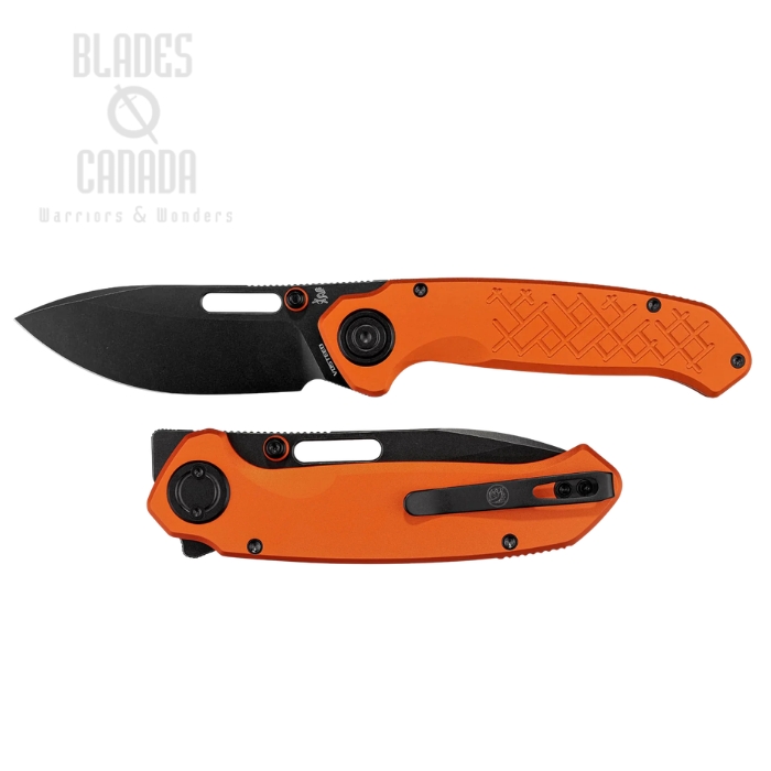 Vosteed Zander Flipper Vanchor Lock Folding Knife, S35VN Black SW, Aluminum Orange, A4606 (image for) Vosteed Zander Flipper Vanchor Lock Folding Knife, S35VN Black SW, Aluminum Orange, A4606