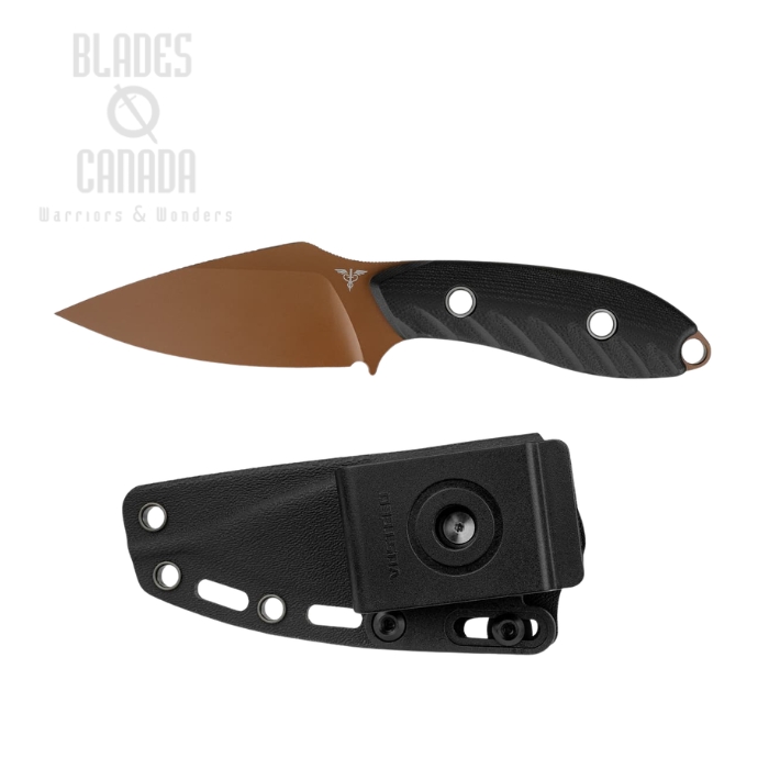 Vosteed Inferno Fixed Blade Knife, 14C28N Copper Dune, G10 Black, Kydex Sheath, D0801 (image for) Vosteed Inferno Fixed Blade Knife, 14C28N Copper Dune, G10 Black, Kydex Sheath, D0801