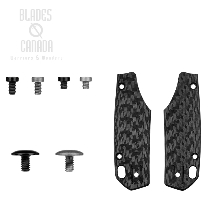Vosteed Psyop 299 Handle Scales Kits, Carbon Fiber Black, W0402 (image for) Vosteed Psyop 299 Handle Scales Kits, Carbon Fiber Black, W0402