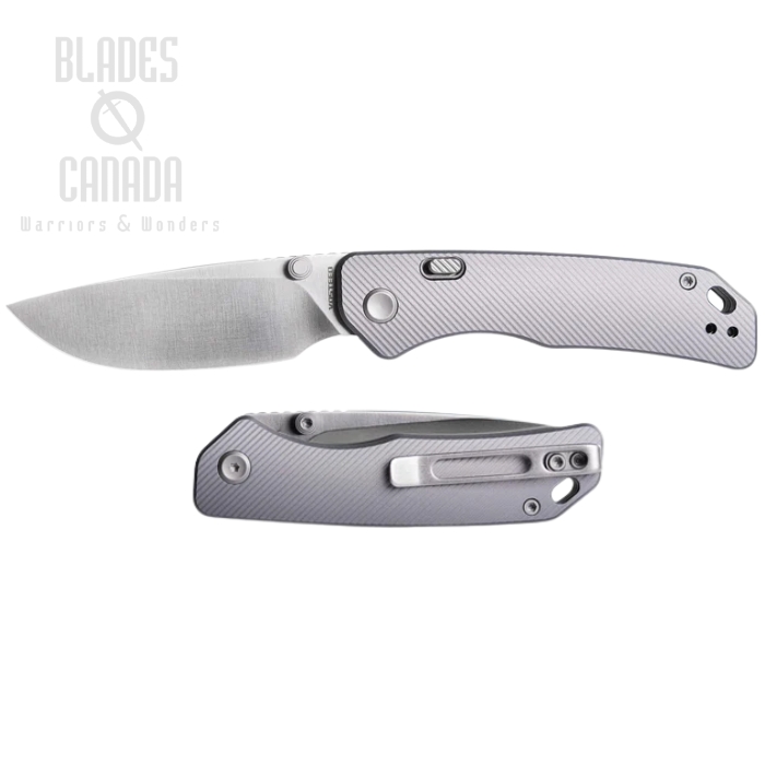 Vosteed Marten Top Liner Lock Folding Knife, 154CM Satin, Aluminum Gray, A1601 Vosteed Marten Top Liner Lock Folding Knife, 154CM Satin, Aluminum Gray, A1601