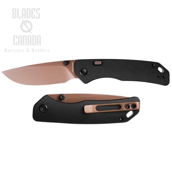 Vosteed Marten Top Liner Lock Folding Knife, 154CM Copper, Aluminum Black, A1605 Vosteed Marten Top Liner Lock Folding Knife, 154CM Copper, Aluminum Black, A1605