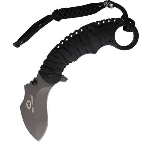 WithArmour Eagle Claw Flipper Folding Knife, 440C Steel, WAR005BK