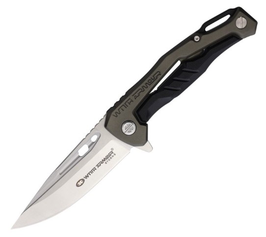 WithArmour Thor Framelock Flipper Folding Knife, D2 Steel, Aluminum Handle, WAR085GY