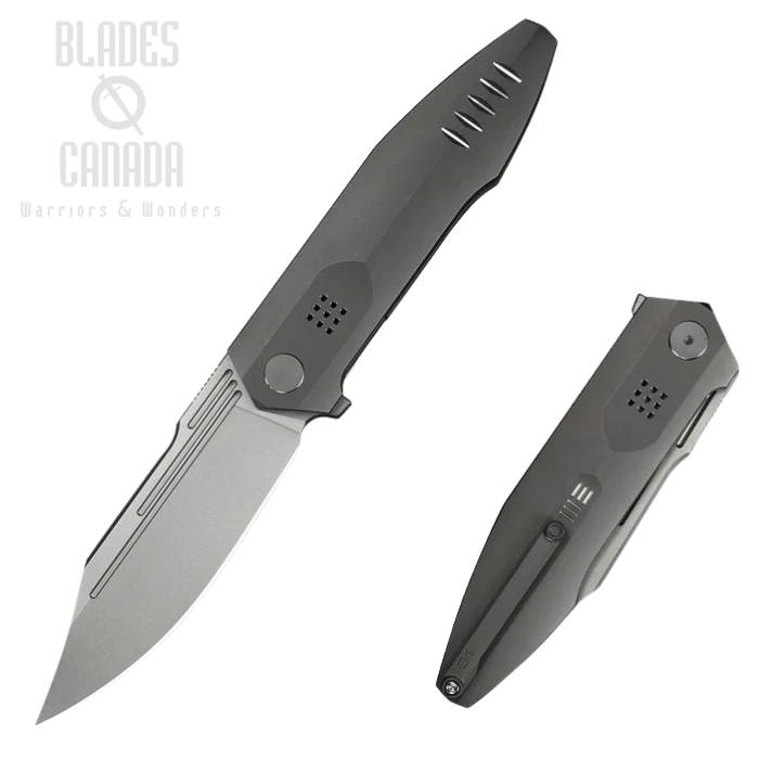 WE Knife Flight Line Flipper Folding Knife, Limited Edition, M390 SW, Titanium Dark Grey, WE23089-1 (image for) WE Knife Flight Line Flipper Folding Knife, Limited Edition, M390 SW, Titanium Dark Grey, WE23089-1