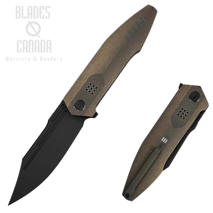 WE Knife Flight Line Flipper Folding Knife, Limited Edition, M390 Black SW, Titanium Bronze, WE23089-2 (image for) WE Knife Flight Line Flipper Folding Knife, Limited Edition, M390 Black SW, Titanium Bronze, WE23089-2